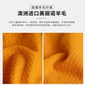 男款美利奴羊毛速干衣春夏排汗長袖美麗諾戶外徒步打底圓領短t恤