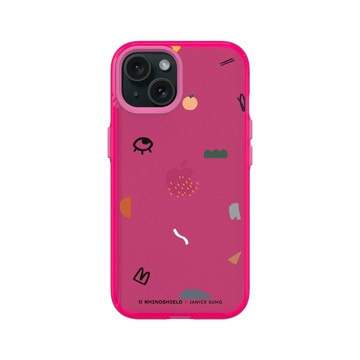 iPhone 15 Clear 粉漾桃 - Janice Sung - Sprinkle 點綴