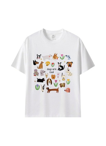 Dogs Are Cool｜狗狗塗鴉棉T
