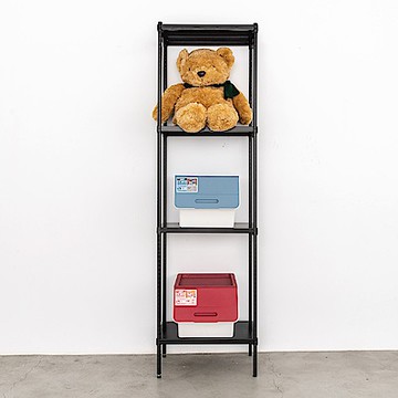 dayneeds 極致工藝 60x35x210cm四層置物架(烤漆黑) 收納架/儲藏架/書架