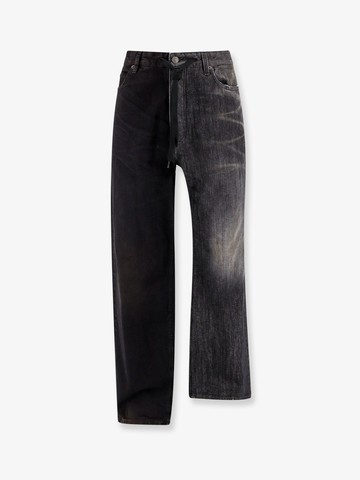 Fifty-fifty black denim trouser - BALENCIAGA - gender_Man