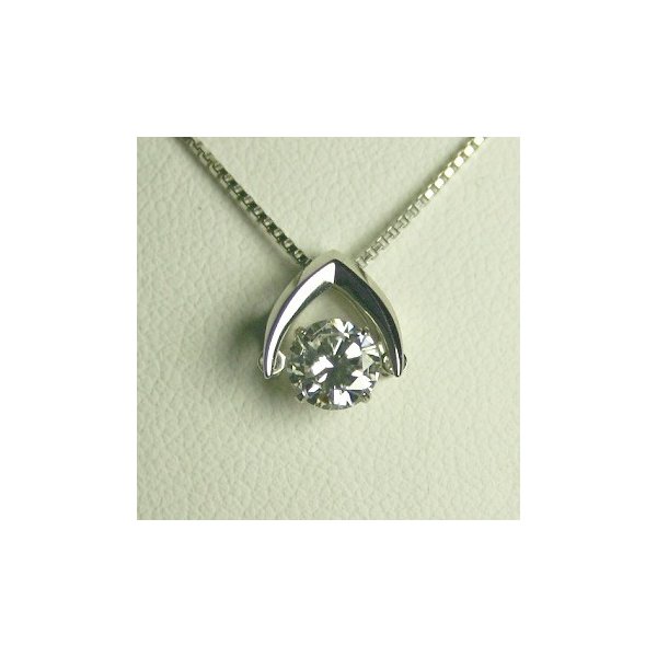 H&D 【ダンシングストーン】プラチナ0.13ct ダイヤモンドネックレス