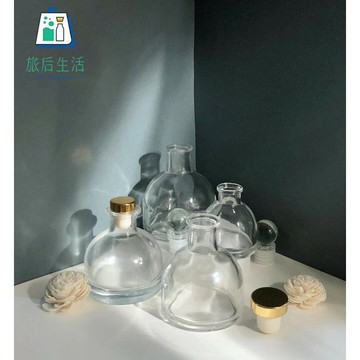 現貨✅【 旅后生活】窄口半圓系列 /擴香瓶/浮油花瓶/ 玻璃瓶/ 香薰瓶/ 擴香玻璃空瓶