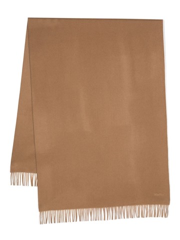 Max Mara - Baci fringed cashmere scarf - women - Cashmere - One Size - Brown