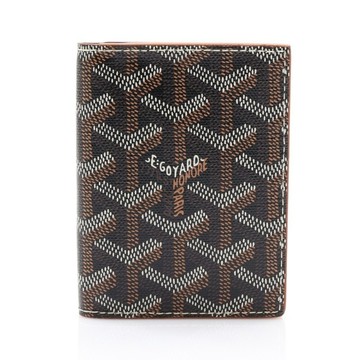 GOYARD 高雅德 棕色 PVC帆布 Saint-Marc 名片夾 卡夾 【二手名牌BRAND OFF】
