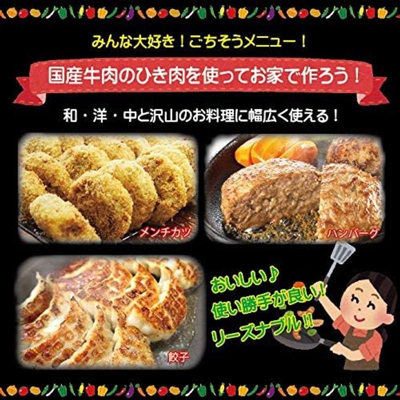 牛肉ひき肉国産100％ 500ｇ入 冷凍品