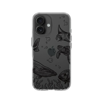 iPhone 16 Clear 透明 - MYMY REVERZ TATTOO - 海底世界
