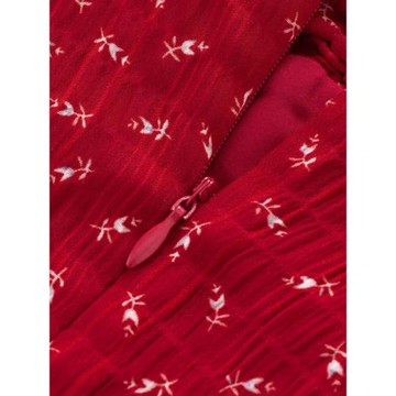 Since Beauty法式紅色碎花度假2025新款夏短款小個子吊帶連衣裙女