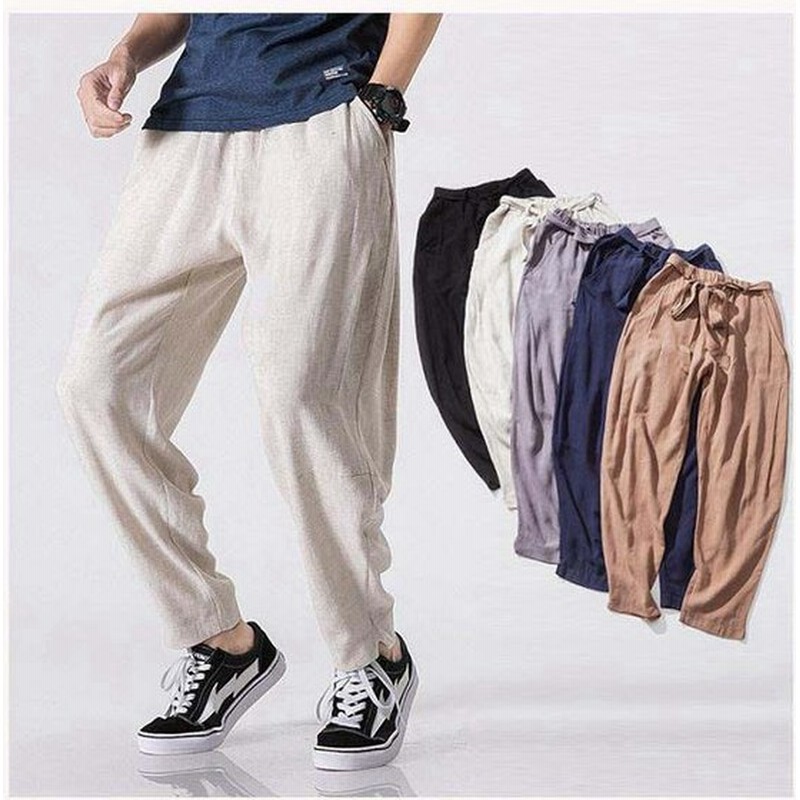 薄手 メンズ メンズズボン 麻 無地 パンツ サルエルパンツ ナチュラル カジュ アル リラックス ファッション 無地 涼しい オシャレ ボトムス カジュアルパンツ 通販 Lineポイント最大0 5 Get Lineショッピング