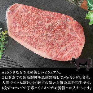 肉汁したたる 極上 サーロインステーキ２枚 (合計500g) 博多和牛A5ランク