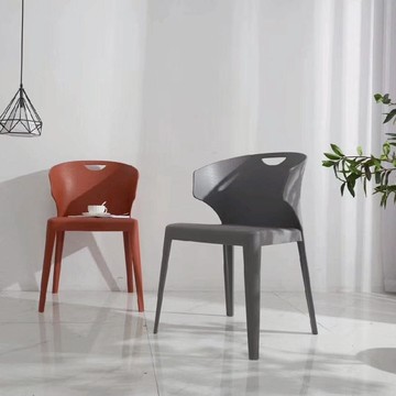 Glow｜休閒椅 橘紅色