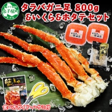 タラバガニ足 約800g いくら2個 帆立 約300g 蟹ハサミ付 弟子屈 2113