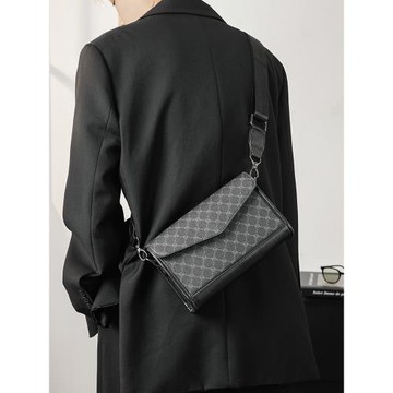 新款時尚男士小方包單肩包 韓版男包復古郵差包斜挎包潮男包背包