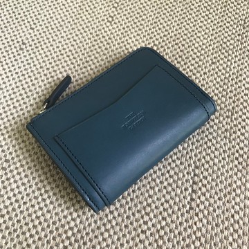 硬幣拉鍊錢包/海軍藍