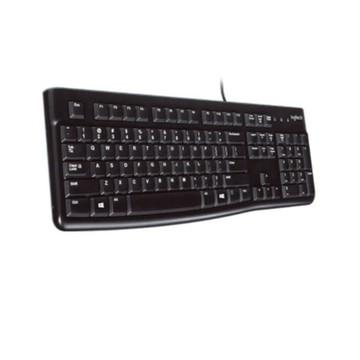 Logitech 羅技【 K120 】有線鍵盤 舒適 安靜的打字感受