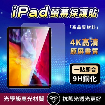 iPad保護貼  滿版保護貼 玻璃鋼化膜 抗藍光  適用於  2024 iPad 13吋/11吋, Air 13吋/11