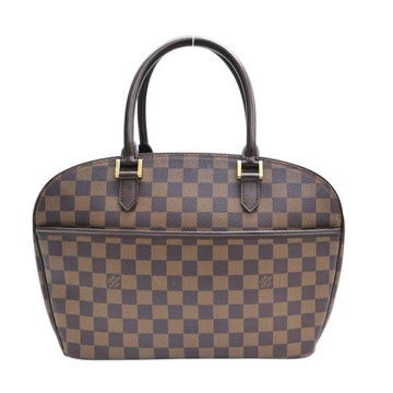 LOUIS VUITTON LV 路易威登 棕色 棋盤格 帆布 Sarria Horizontal 手提包 N51282 【二手名牌BRAND OFF】