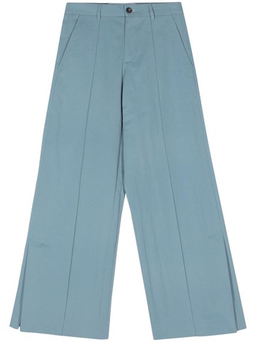 Société Anonyme - Open Marl straight-leg trousers - women - Cotton - 40 - Blue