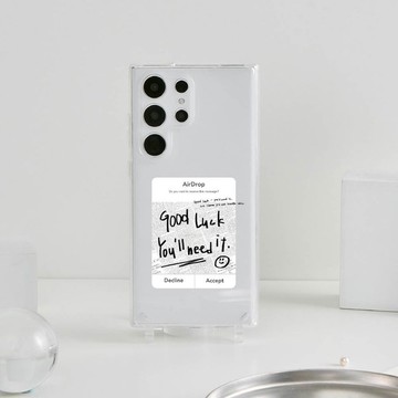 AirDrop好運晶石透明防摔SAMSUNG繩掛手機殼