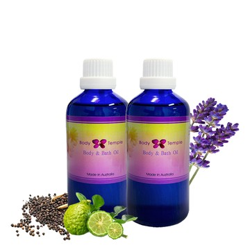 Body Temple 放鬆筋肉按摩精油100ml+薰衣草複方按摩精油100ml