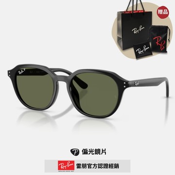 【RayBan 雷朋】圓形膠框偏光太陽眼鏡(RB4459D-901/9A 54mm)