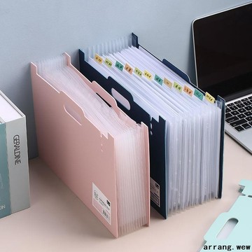台灣出貨 🔥 A4大容量風琴包辦公桌面資料收納學生用試卷夾證件收納重要文件夾