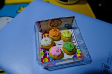 磁石 花塔餅  一套5個 (白綠橙粉黃)