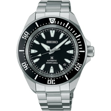 SEIKO PROSPEX 幕府武士200米潛水錶/黑X銀/41.7mm (4R35-06K0D/SRPL13K1)SK003
