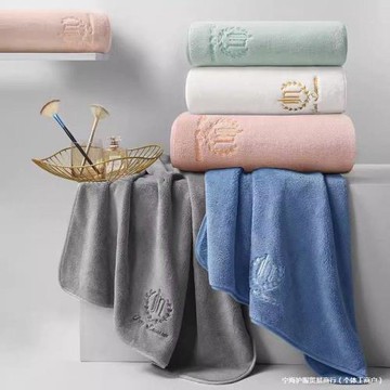 巾不掉純棉毛裹家用浴巾學生速干毛巾絨全棉款吸水三件套男女雪花
