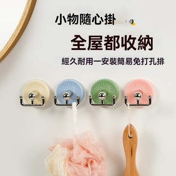 ⚡精選好物⚡丨強力掛鉤免打孔可拆卸無痕粘膠貼衛生間牆壁門後毛巾粘鉤