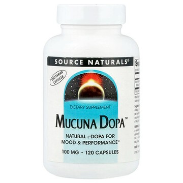 Source Naturals, 油麻藤左旋多巴補充劑，100毫克，120粒
