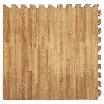 時尚北歐風超厚巧拼地墊  60 x 60 x 2cm  淺木紋  4片