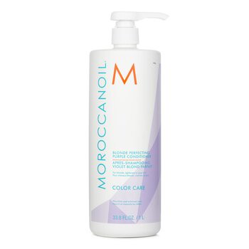Moroccanoil 摩洛哥優油 Blonde Perfecting 紫調護髮素 (適用於金髮、淺色或灰髮） 1000ml/33.8oz-金/銀髮潤髮乳