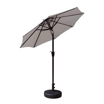 LOGIS~戶外7尺彎頭手搖傘 休閒傘 遮陽傘 戶外傘 庭園傘 (無傘座) J-210A灰色