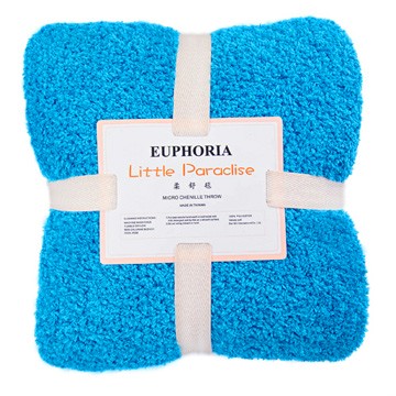 100*140cm小朋友柔舒毯-土耳其藍