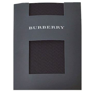 BURBERRY 巴寶莉  經典山形紋60丹厚褲襪(黑色系/M-L)