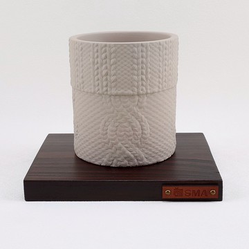 織物-翻領麻花/水泥盆/適合-塊根/多肉植物/仙人掌