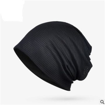 2019新款薄款春夏天套頭帽女士無檐純色網孔透氣韓國百搭包頭潮帽