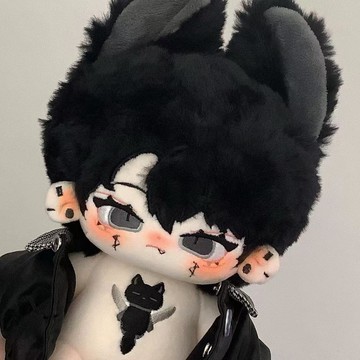 微米粒原創棉花娃娃餘燼20cm帥仔玩偶/公仔/不含衣服定製帥氣便宜