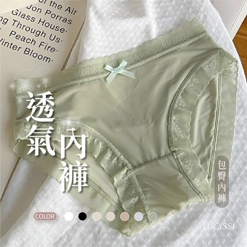 LUCISSI｜蕾絲花邊舒適內褲 性感內褲 透氣內褲 女生內褲 網紗內褲 包臀內褲 低腰內褲 無痕內褲 含大尺碼 現貨