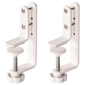 deLi 得力 洞洞板配件 桌面固定架 XDM56  2個  白色