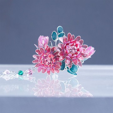 Pink & Red 花物語耳飾