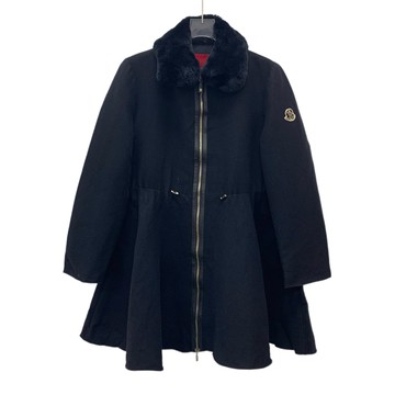 (M) moncler質感羊毛courtney系列拉鍊黑色外套