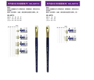 Macro Wave 馬可威 水彩洗色戳戳筆 (ART73 平口) (ART75 斜口)【APP滿額下單4%點數(單一帳號最高1000點)】7/31止