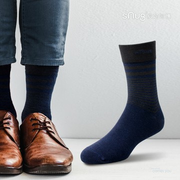 【科技紳士襪-條紋藍】