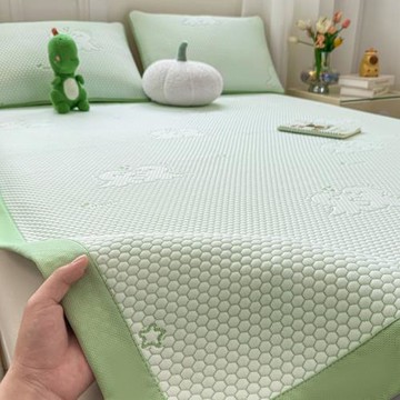 2025款冰豆豆涼席單雙人空調軟席子夏季可水洗涼感冰絲席廠家直銷