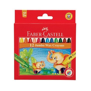 FABER-CASTELL 輝柏 大象粗芯蠟筆 12色 /盒 120040【APP滿額下單4%點數(單一帳號最高1000點)】7/31止