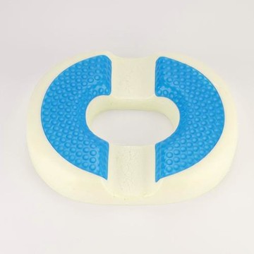 新品凝膠坐墊慢回彈中空坐墊凝膠片甜甜圈坐墊記憶棉清涼坐墊減緩