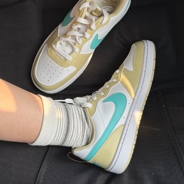 S.G NIKE Court Borough Low Recraft GS 白米黃 HM3726-73大童 休閒鞋
