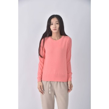 (S) knights bridge棉質圓領粉色長袖上衣二手衣